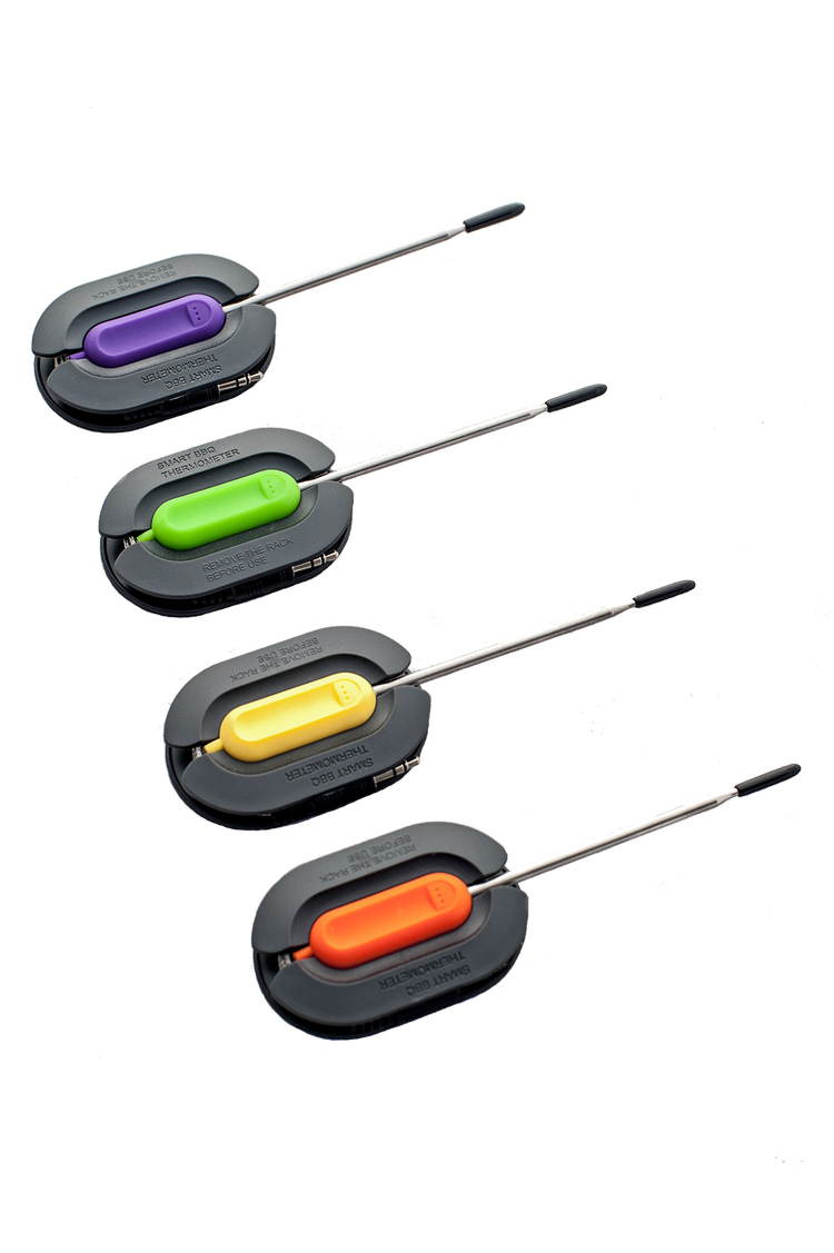 Set mit vier farbigen Thermometersonden