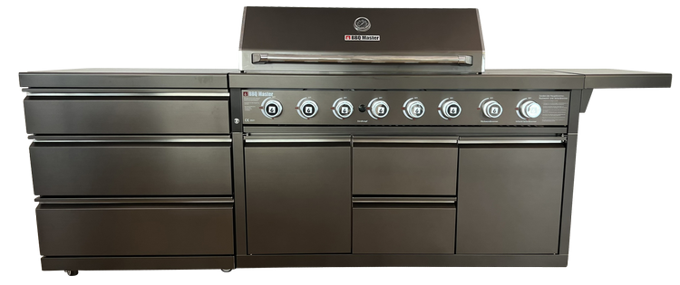 Outdoor - Aussenküche XXL Black Edition (XXL Pro, Schubladenelement)