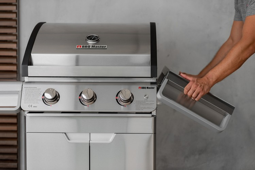 BBQ Master L Plus - Edelstahl Gasgrill