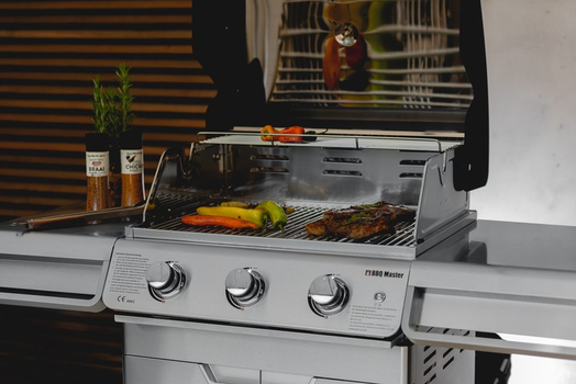 BBQ Master L Plus - Edelstahl Gasgrill