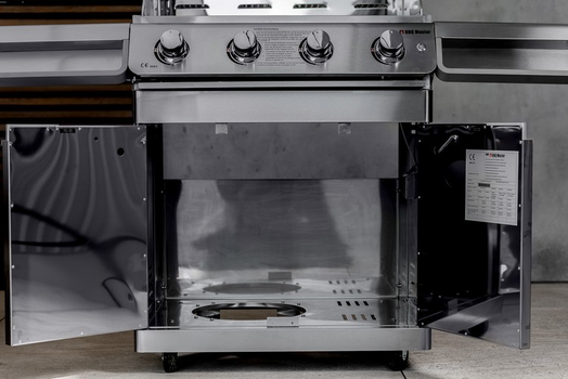 BBQ Master XL Plus - Edelstahl Gasgrill