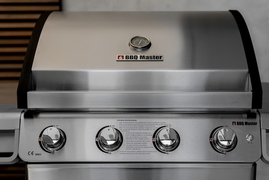 BBQ Master XL Plus - Edelstahl Gasgrill