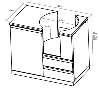 Outdoorkitchen Kamado Trolley