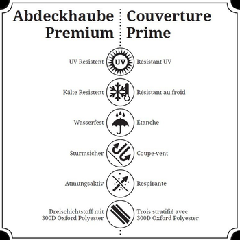 Abdeckhaube Premium Outdoorkitchen Kühlschrank