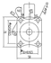 Wheel with brake to BBQ Master L Pro / L Plus / XL Pro / XL Plus