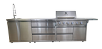Outdoor - Aussenküche XL Plus (XL Premium, Schubladen, Waschbecken)