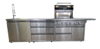 Outdoor - Aussenküche XL Plus (XL Premium, Schubladen, Waschbecken)